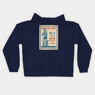 WWII Vintage Style Buy US War Bonds for Victory Kids Hoodie